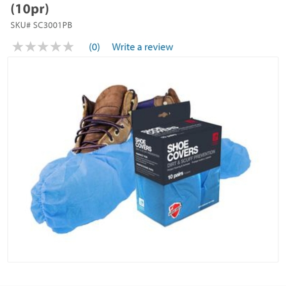 Reusable Shoe Blue Covers 10 pairs NWT - Picture 3 of 8
